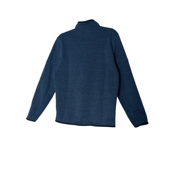 prAna Mens Sweater Jacket Medium Blue Tri Thermal Threads Long Sleeve 1/4 Zip‎ - Picture 2 of 8